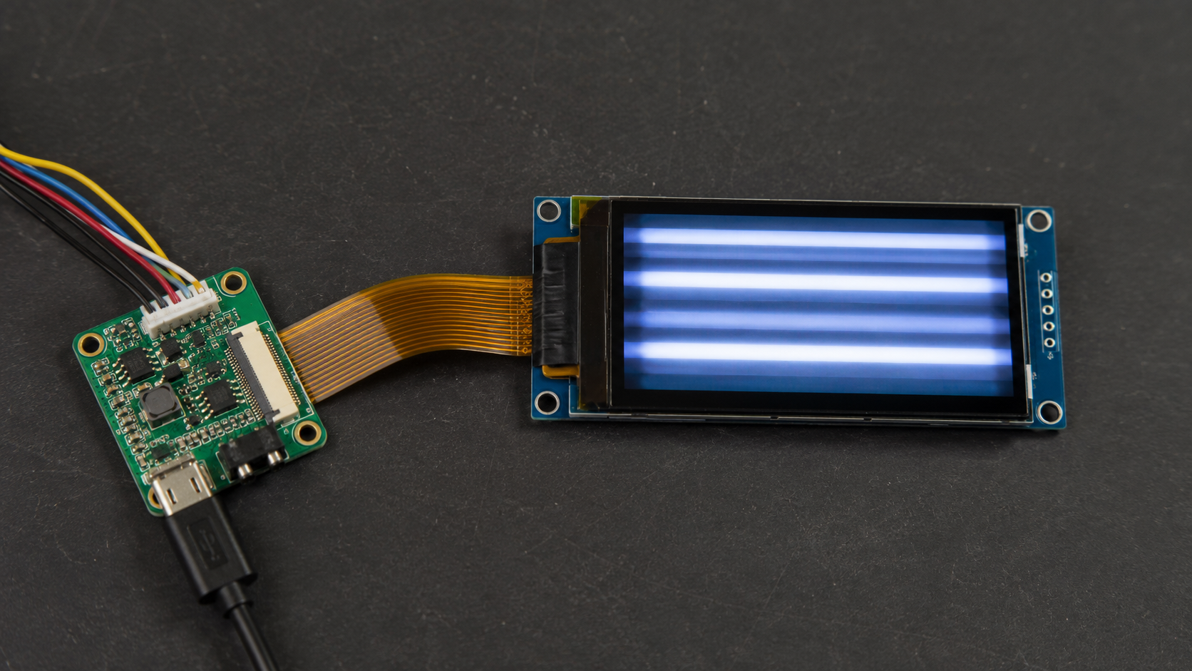 Why Does a PMOLED Display Have Uneven Brightness Between Rows?