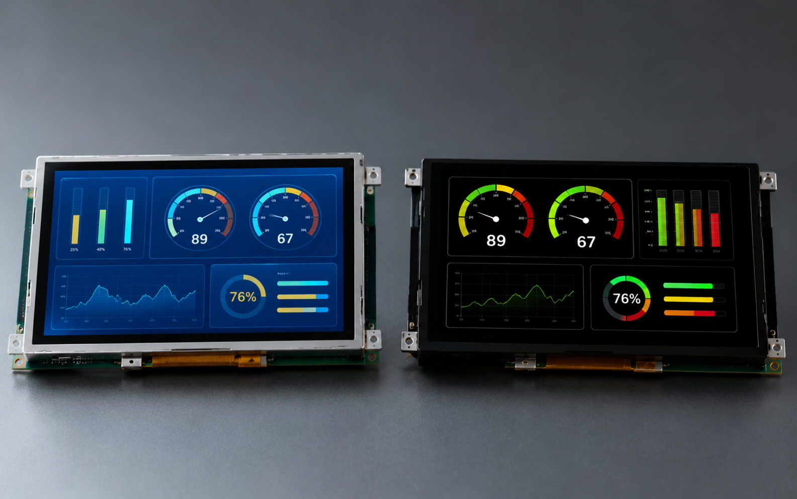 Industrial TFT LCD vs OLED Module Comparison | Control Panels, Instruments, HMI Devices