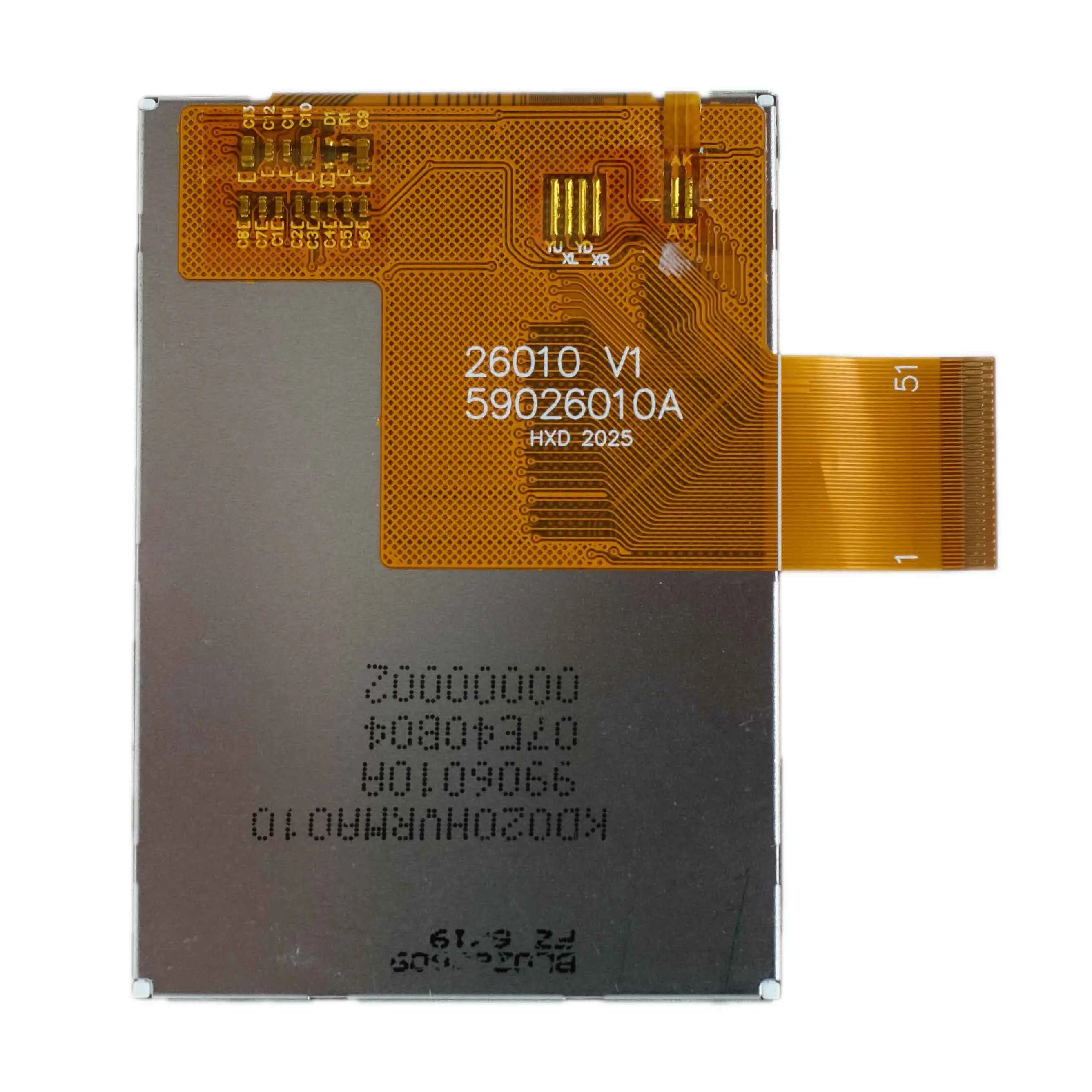 Back of 2.6 inch Transflective TFT Display Panel with 320x432 resolution