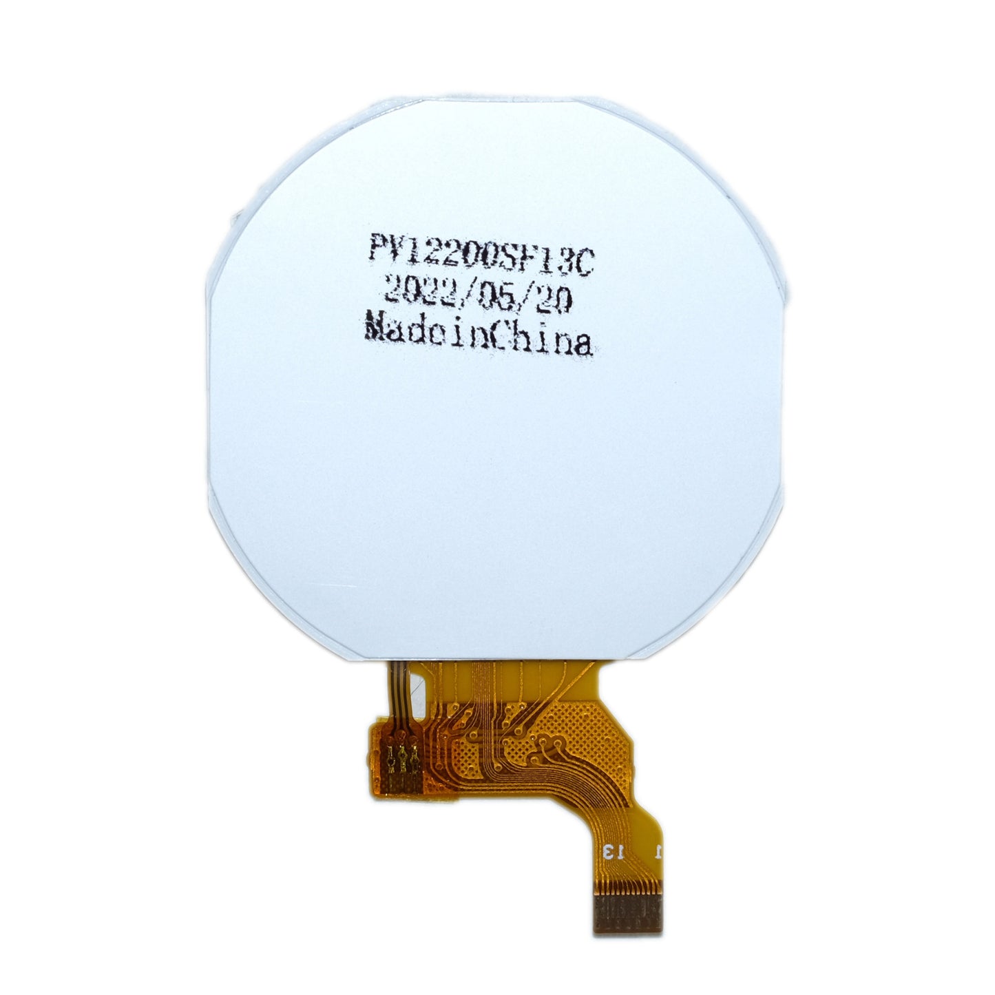 Back of 1.22-inch Round TFT Display Panel
