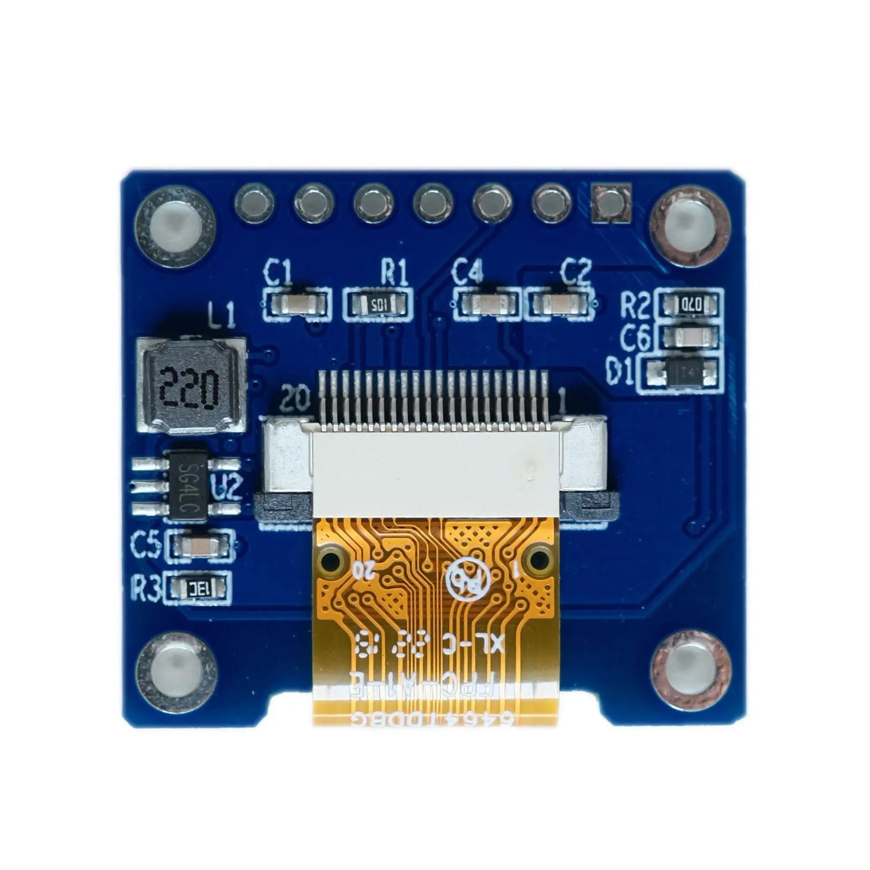 Back of 0.66-inch OLED Graphic Display Module