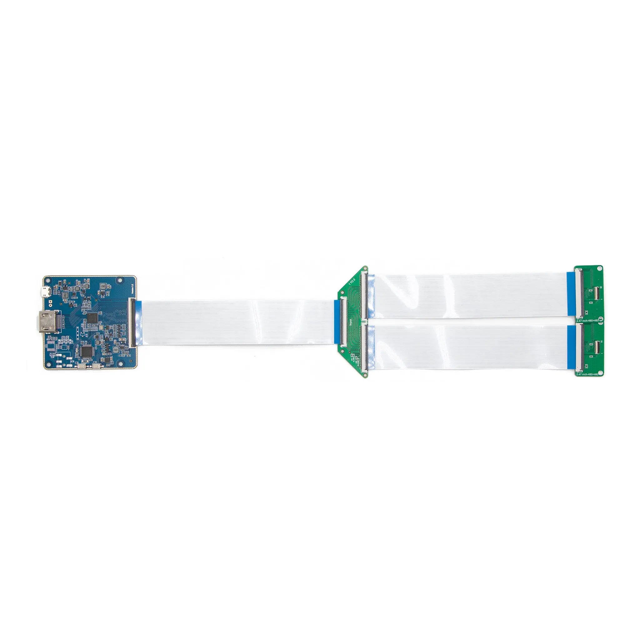 2.47" Round IPS Display 480x480 Octagonal Shape U/D/L/R Free - MIPI 东兴强