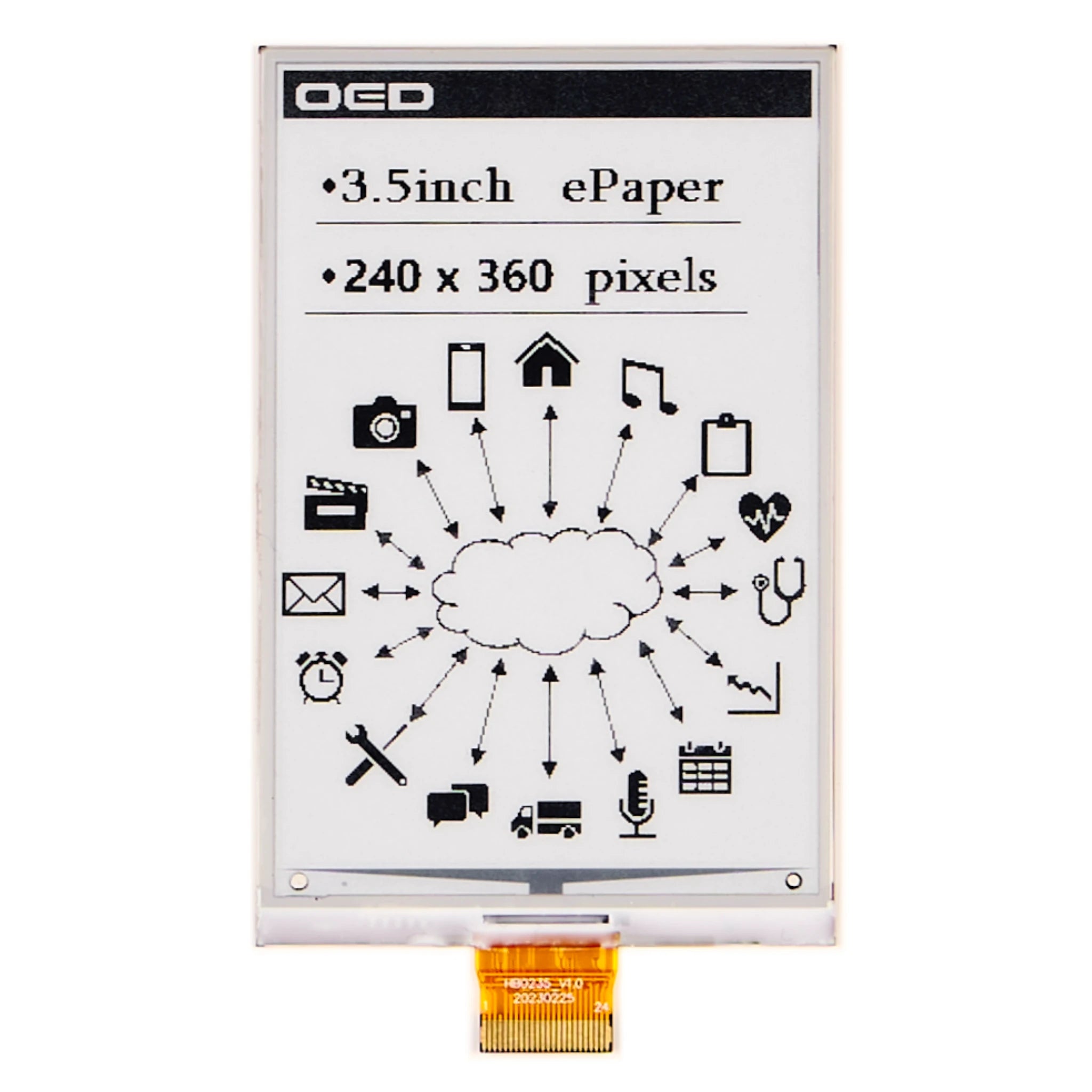 3.5" ePaper Display 240×360 - SPI