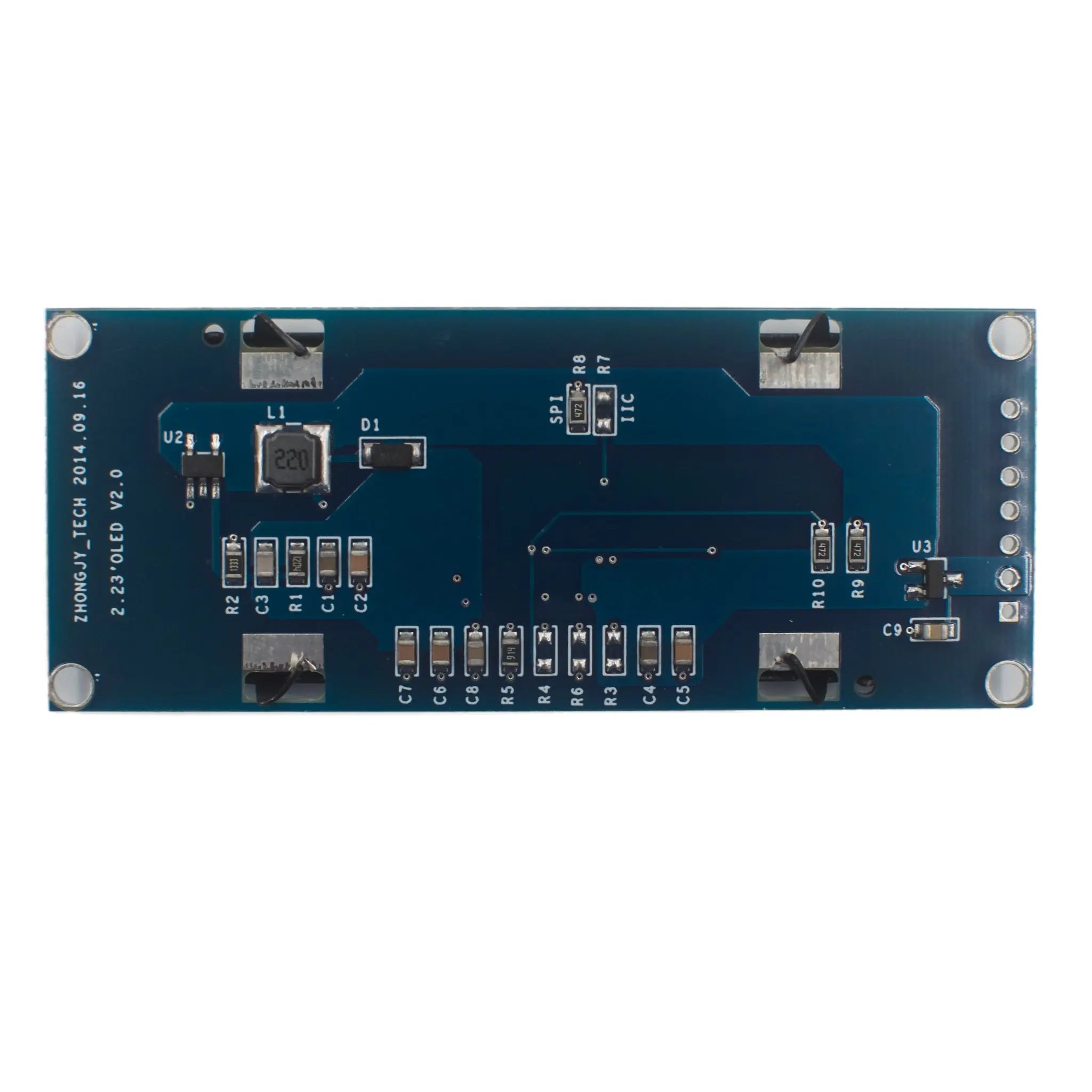 2.2" 128×32 White Passive Matrix OLED Display –  SPI Interface DisplayModule