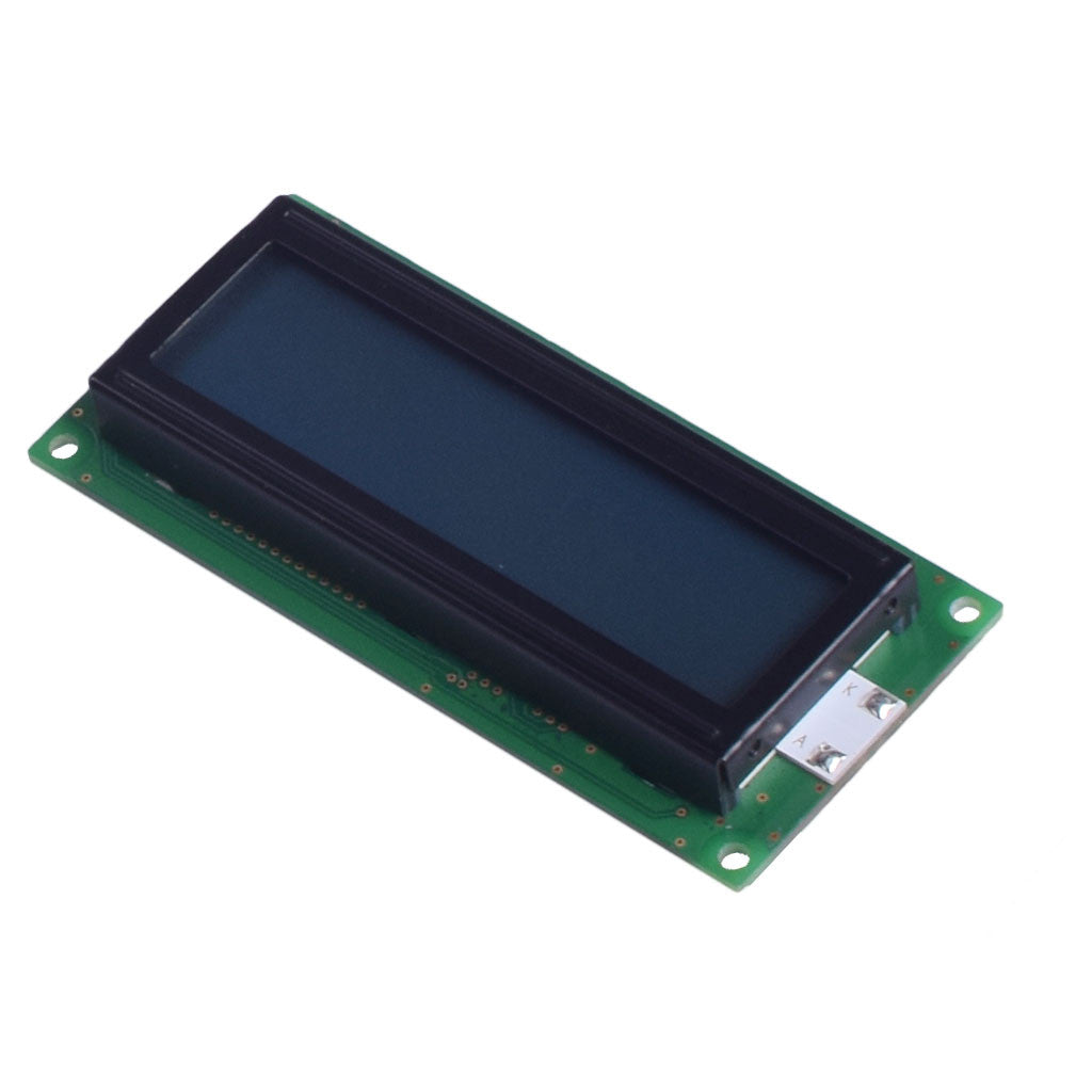 top view of 16x2 character LCD module