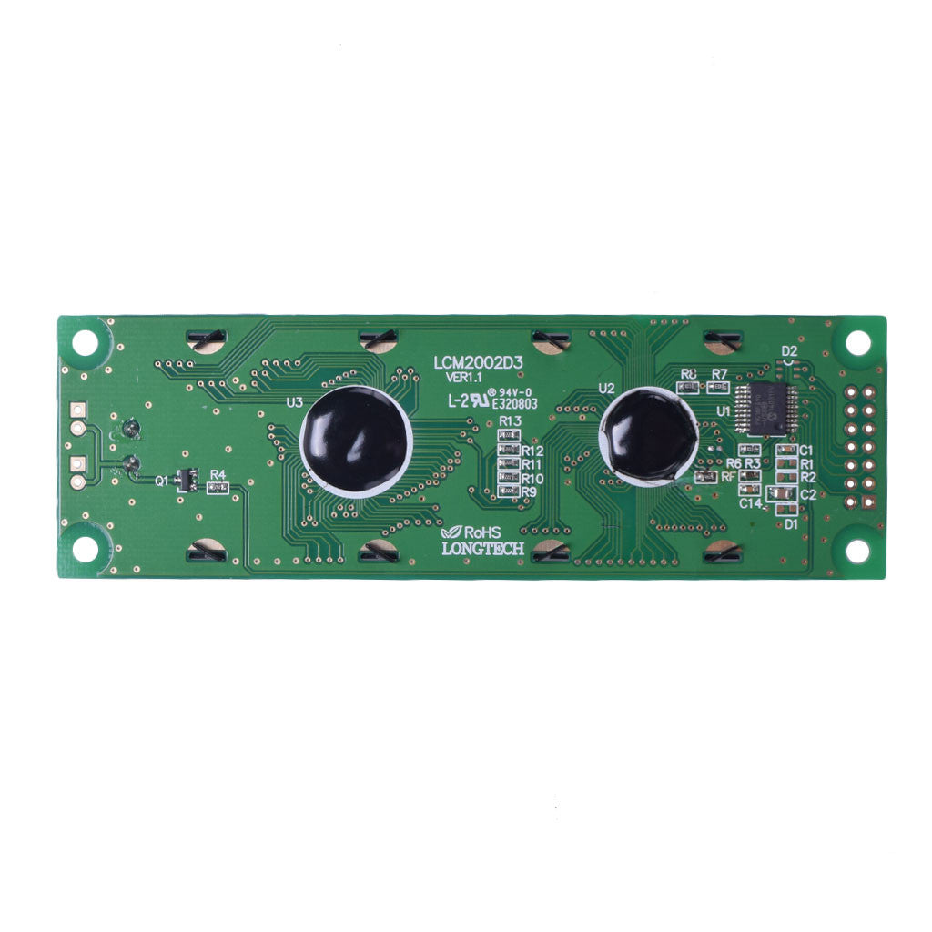 DisplayModule 20x2 Character LCD - RS232, I2C, SPI