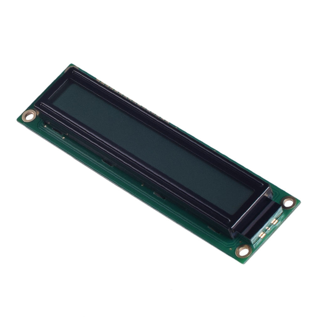 top view of large 16 characters single line LCD module
