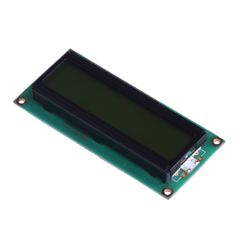 top view of 16x2 character LCD module