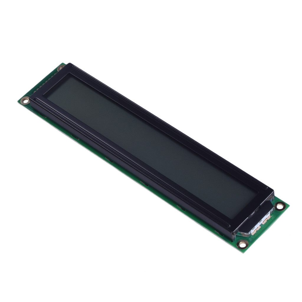 Top view of Large 20x2 Character LCD module with FSTN Transflective technology and MCU interface