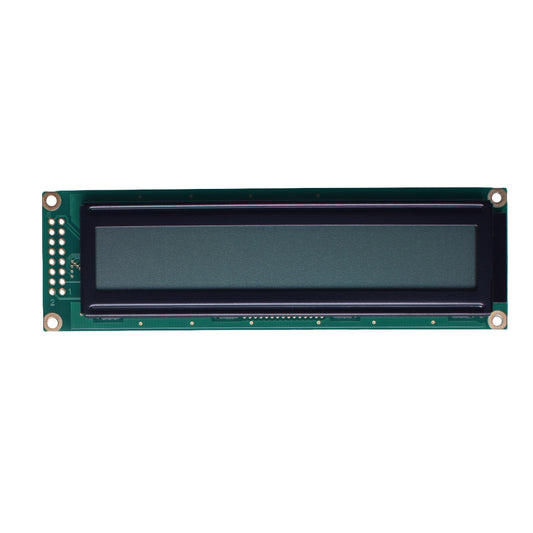 Transflective FSTN LCD displaying 24x2 characters, utilizing MCU interface. Please contact us for volume requirements