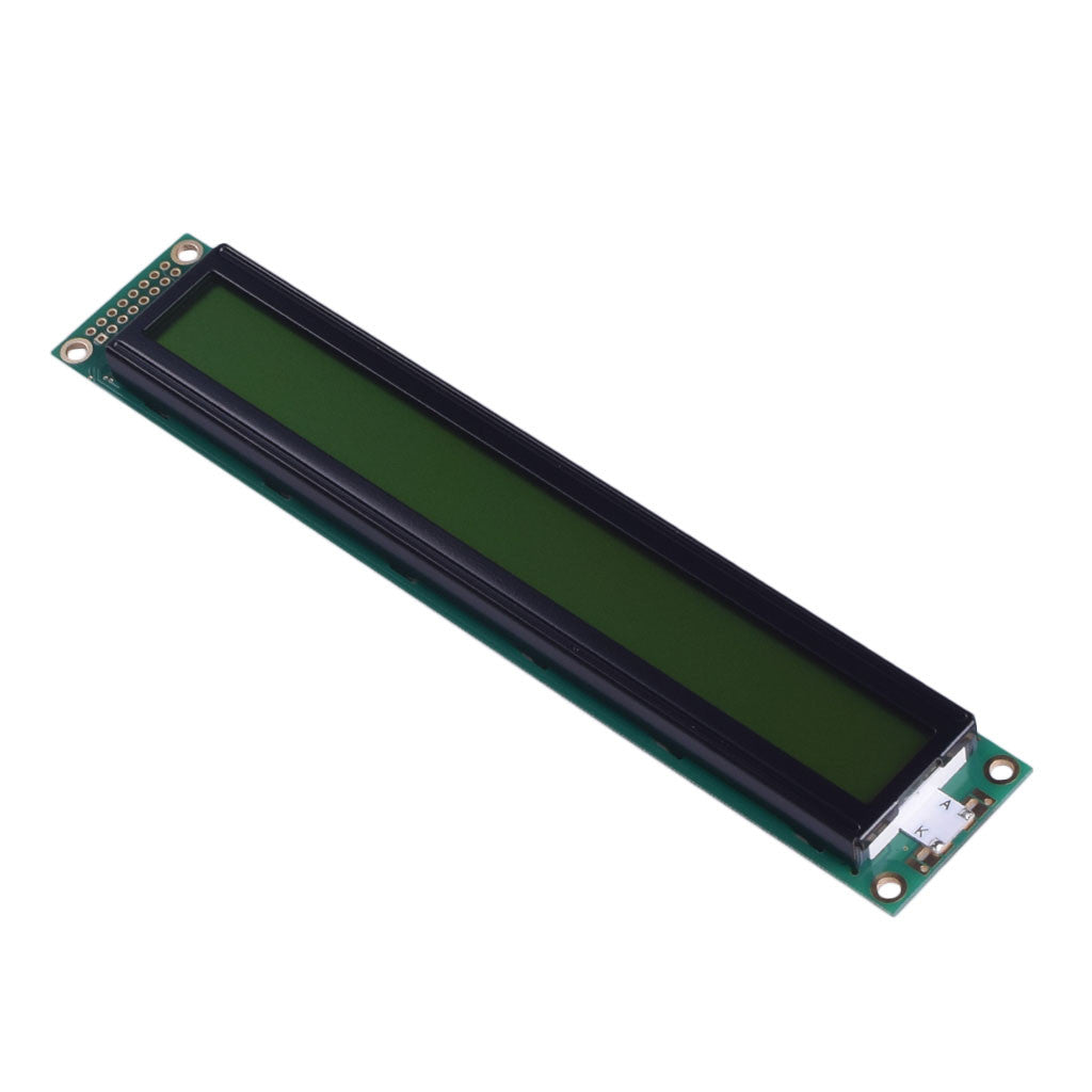 top view of 40x2 character LCD module