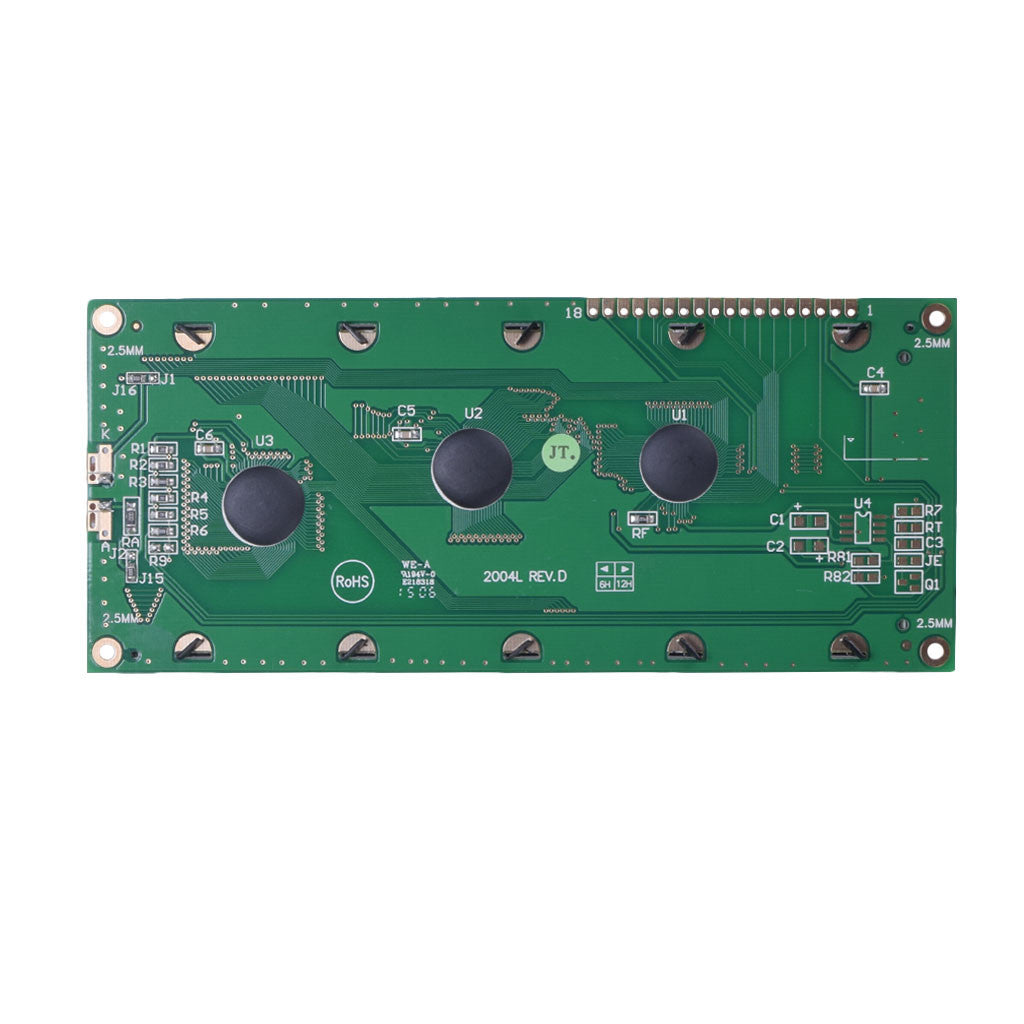 Back of Large 20x4 Character LCD with STN Transmissive technology and MCU interface