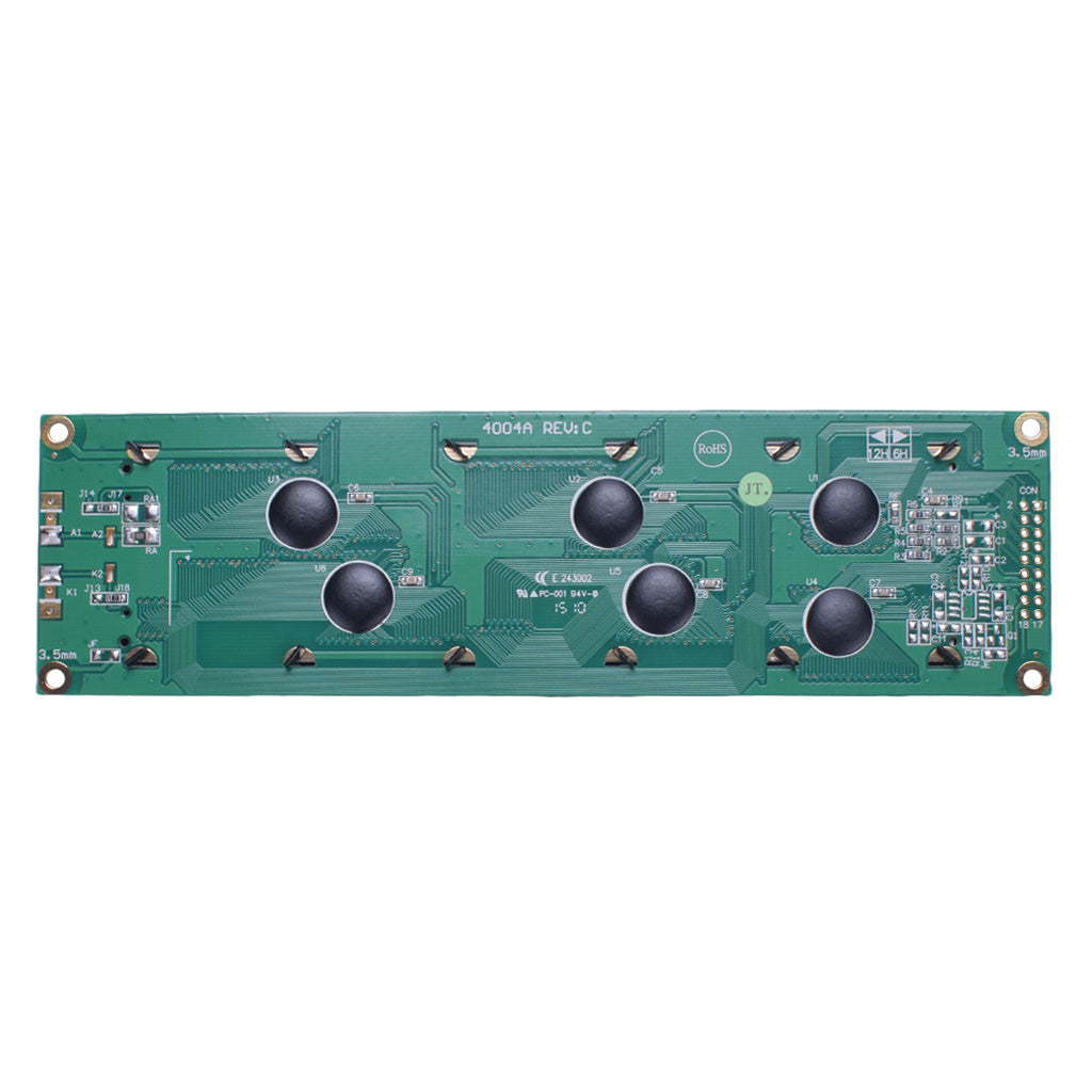 back of 40x4 Character STN Transflective LCD module with MCU interface