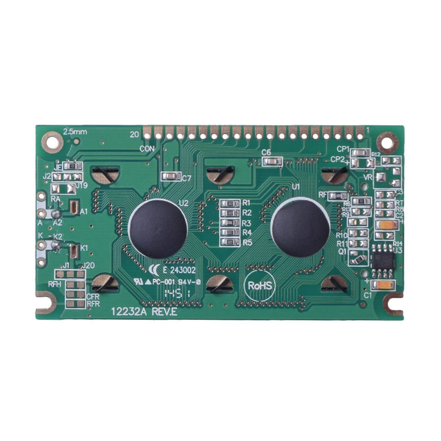 DisplayModule 2.47" 122x32 Graphic LCD - MCU