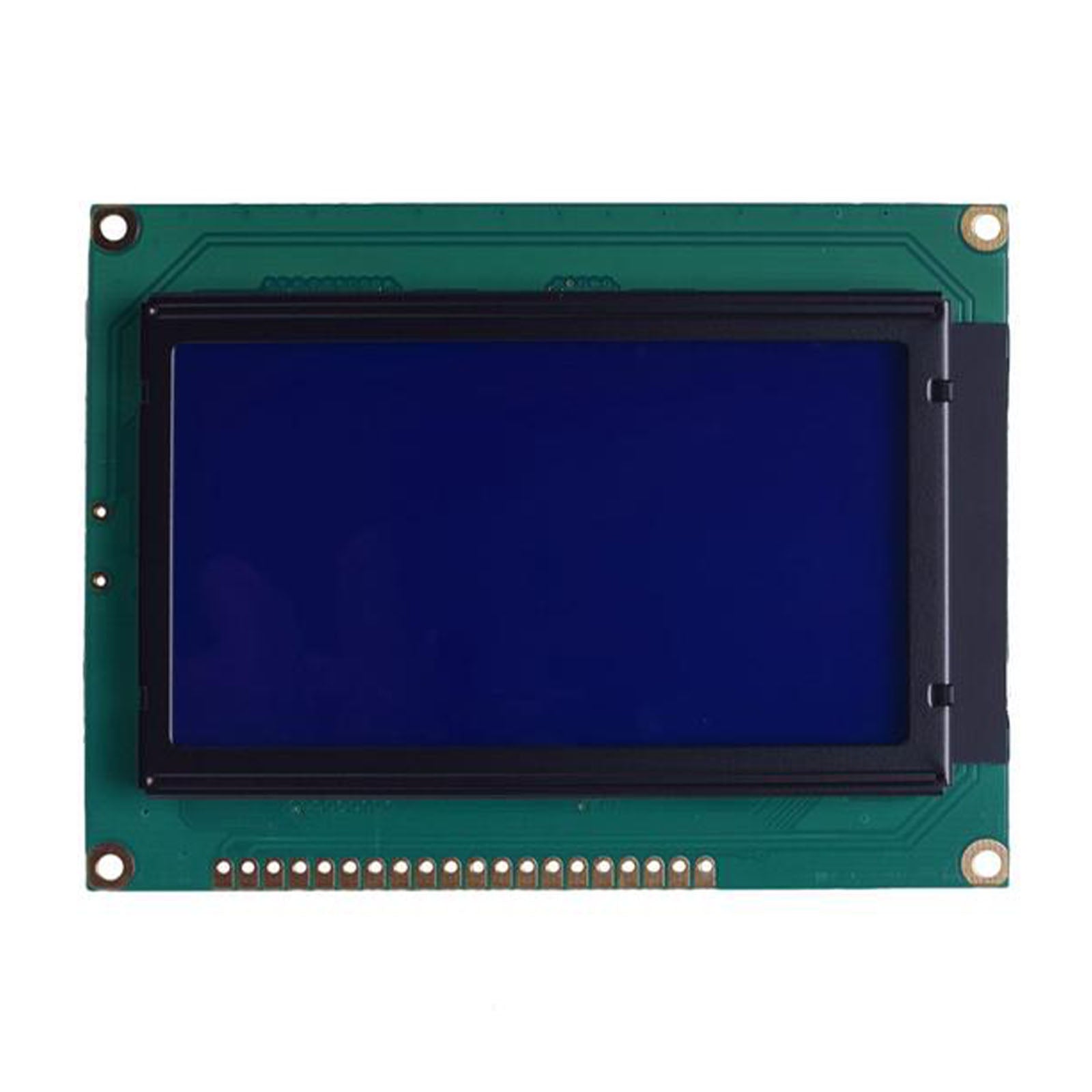 Large 128x64 LCD 3.24 inch graphic blue display module with MCU interface