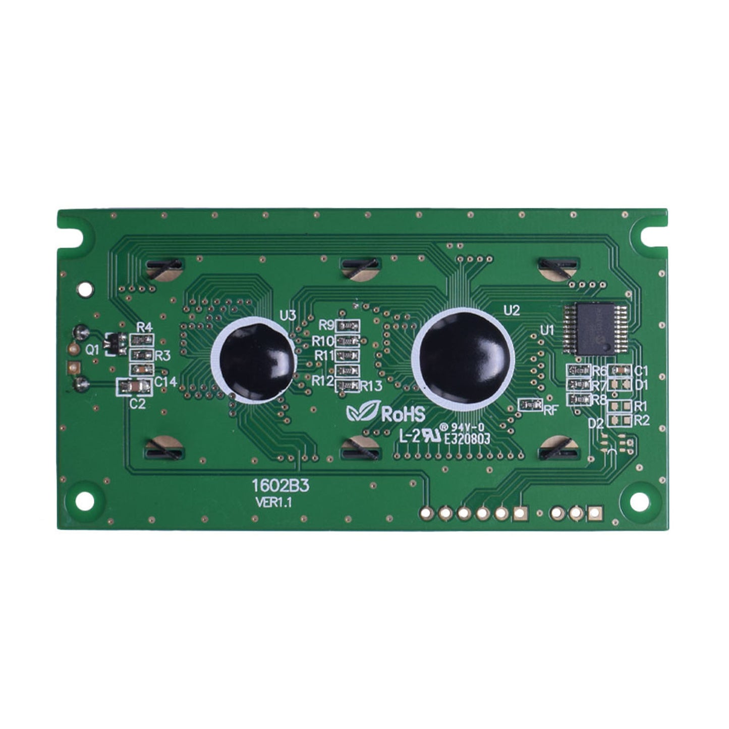 back of 16x2 character LCD module