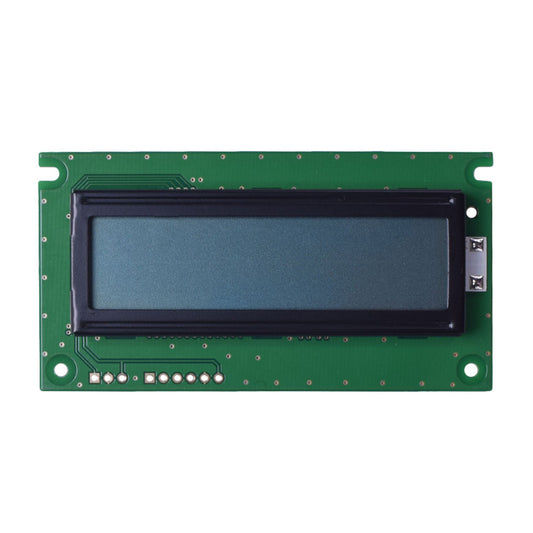 16x2 character LCD with STN gray transflective technology and RS232, I2C, SPI interfaces