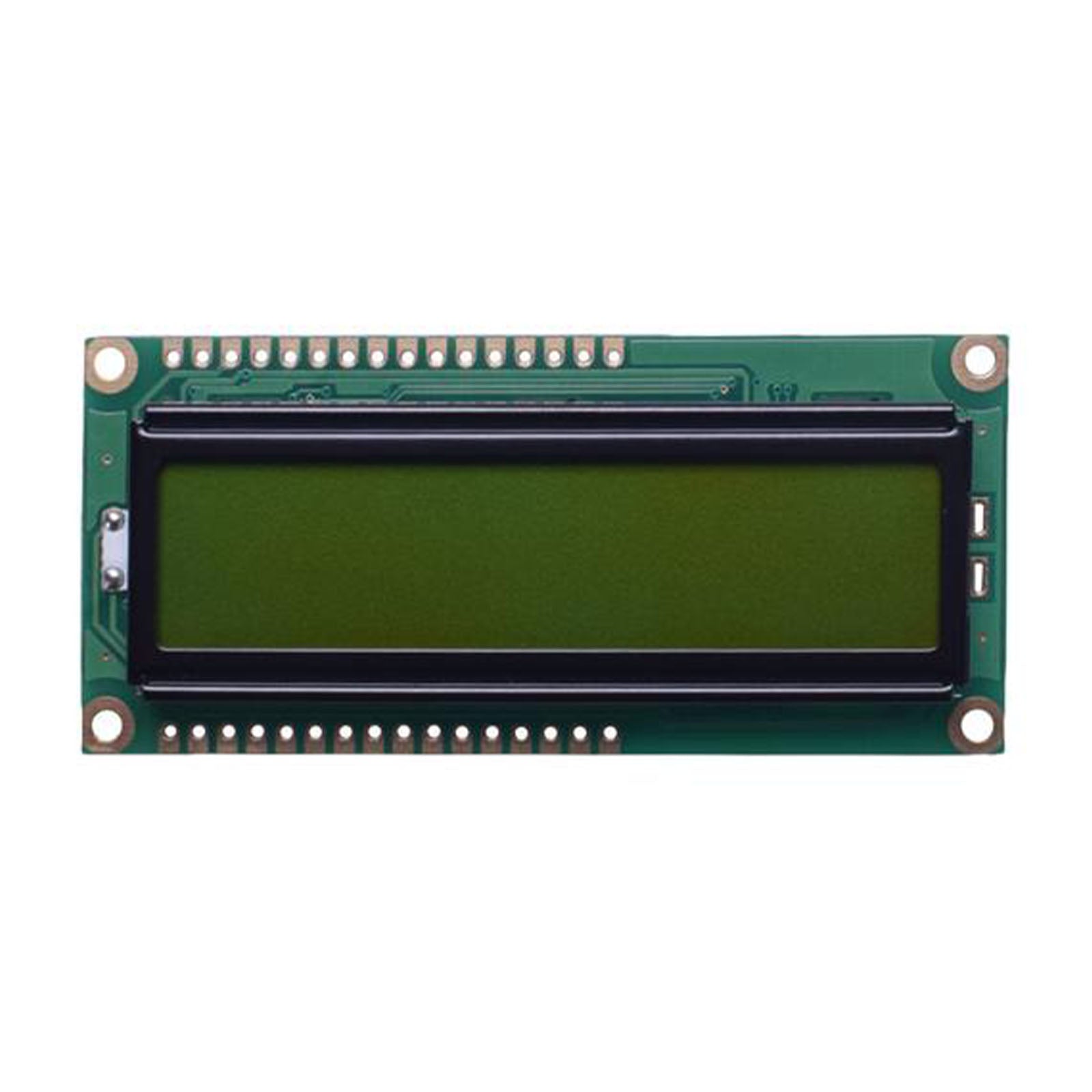 16x2 Green Character LCD with FSTN Transflective technology and MCU interface