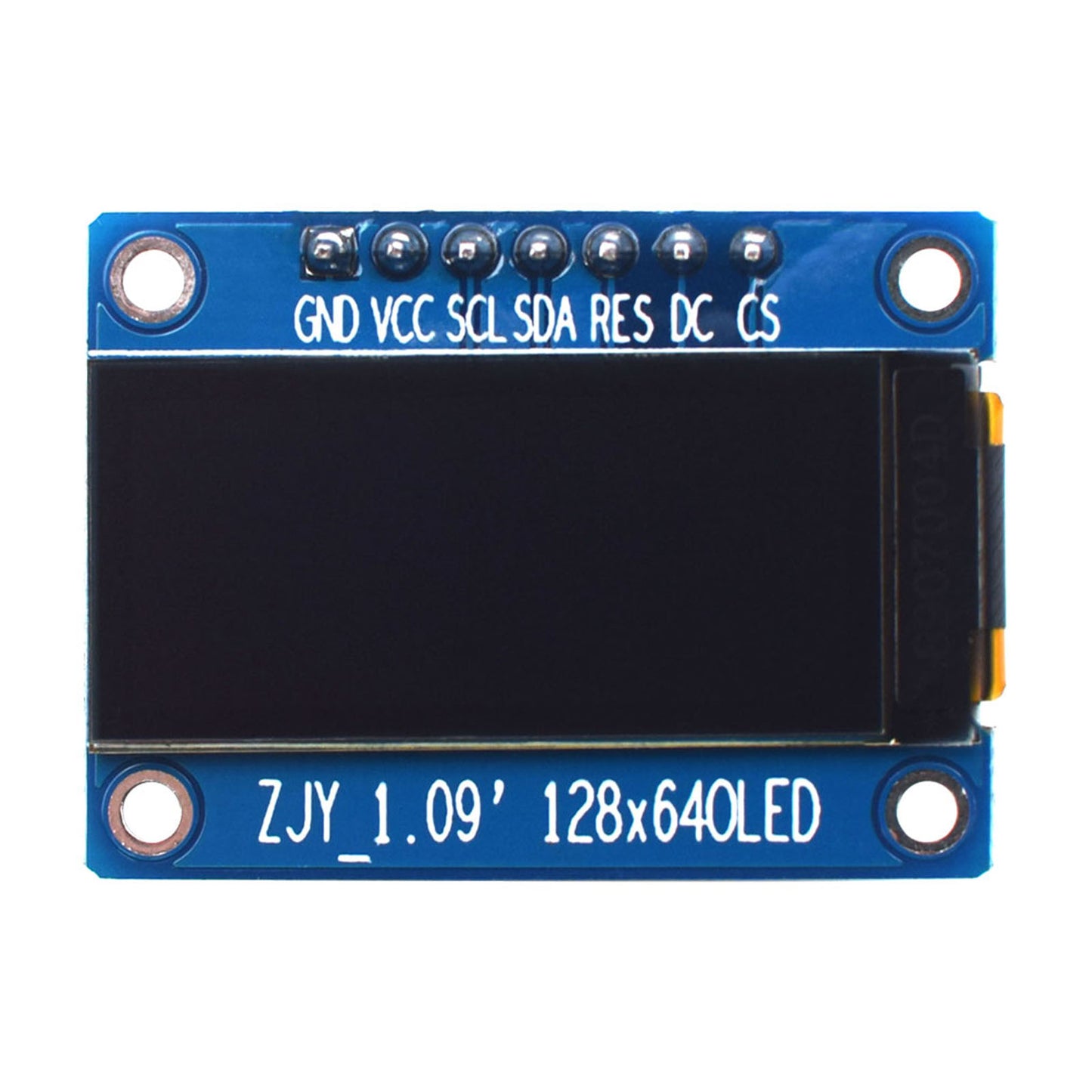 1.09 inch OLED graphic display module on white background