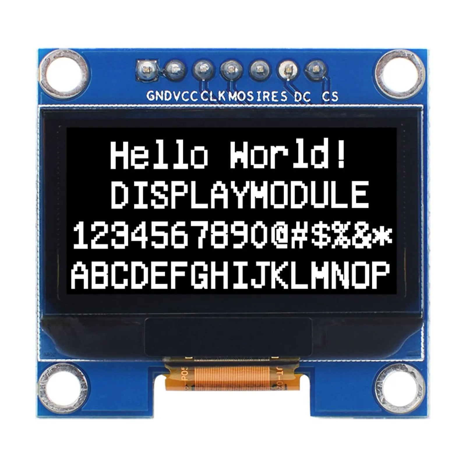 1.3" OLED Graphic Display 128x64 - SPI, I2C DisplayModule