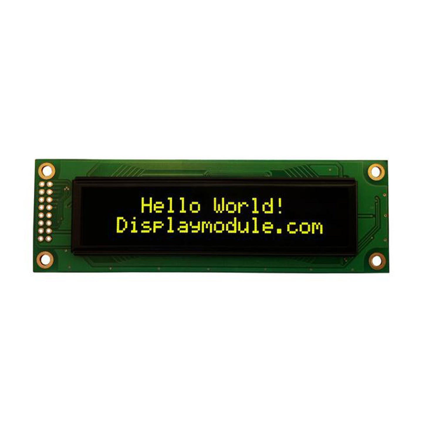 DisplayModule 20x2 Monochrome Character OLED - MCU, SPI, I2C