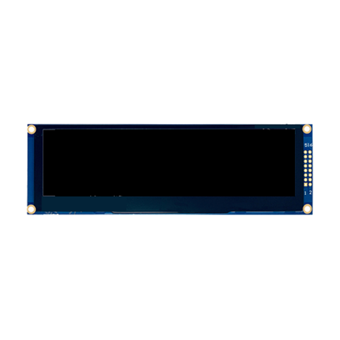 5.5-inch OLED graphic display module with 256x64 resolution, connected via SPI