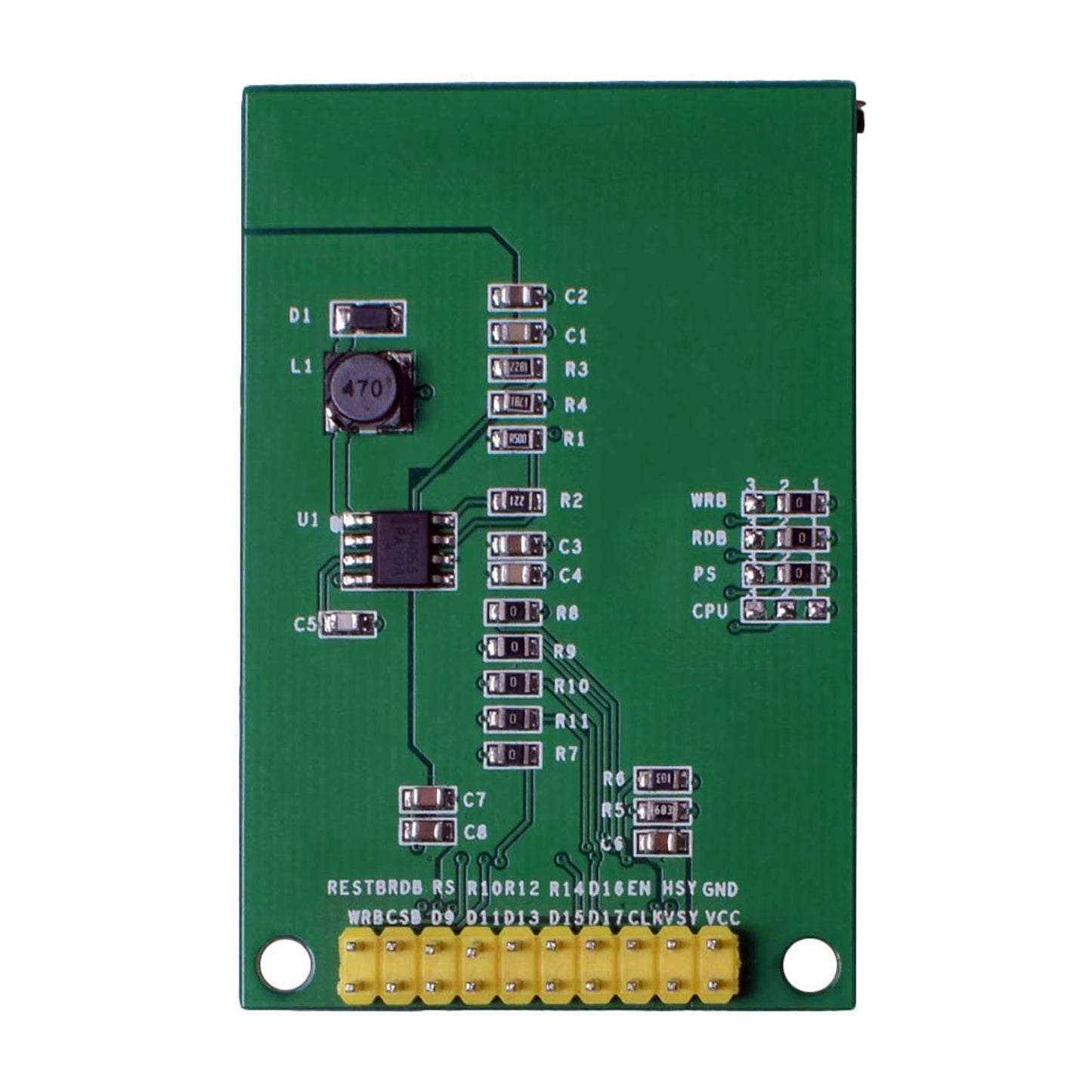 Back of 1.69-inch OLED Graphic Display Module