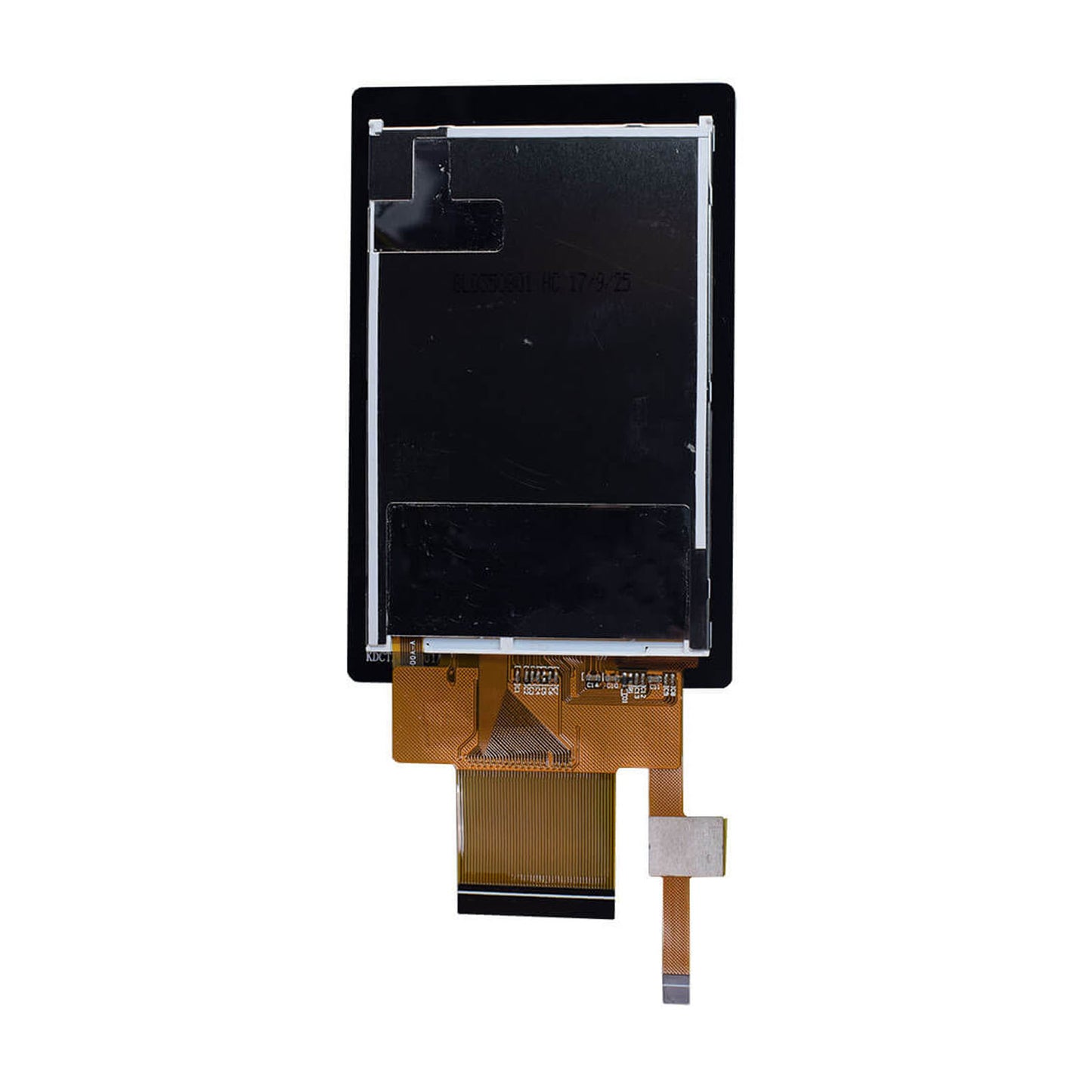 back of 3.5-inch IPS display panel with 320x480 resolution, capacitive touch