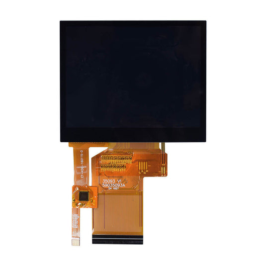 3.5-inch IPS display panel with 320x240 resolution, capacitive touch functionality, and RGB interface