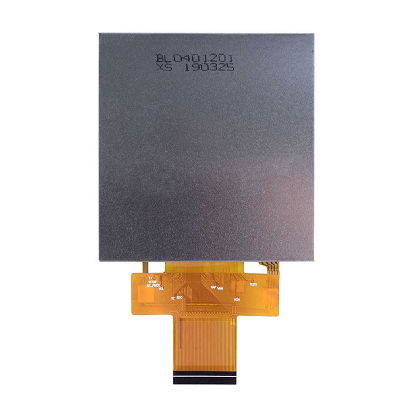 back of 4.0-inch IPS high brightness display panel with 480x480 resolution, resistive touch, using RGB interface