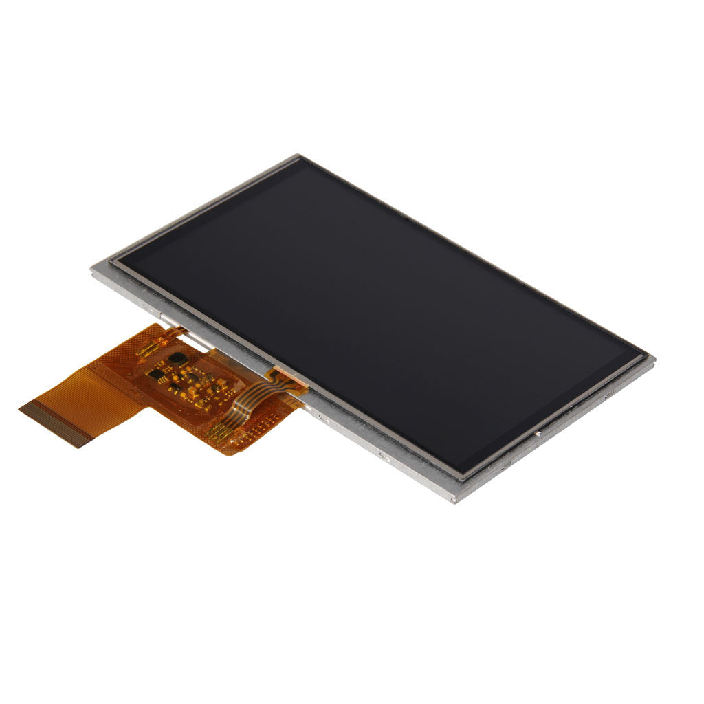 top view of 5.0-inch TFT display panel with 800x480 resolution and resistive touch