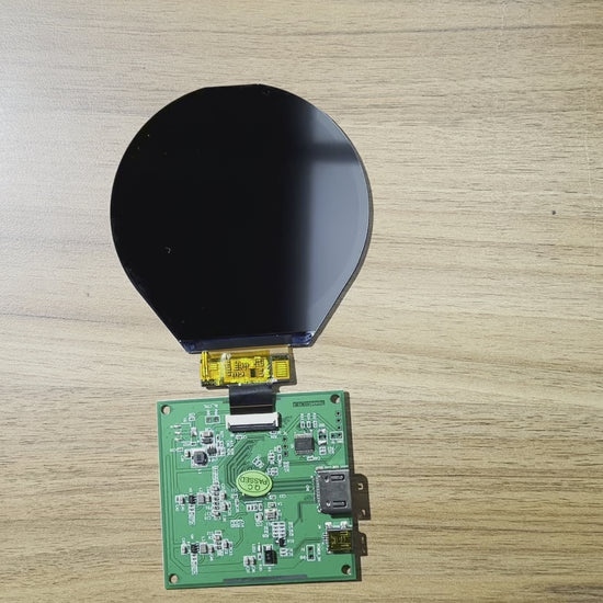 Video of connecting adapter with 3.4-inch round screen
