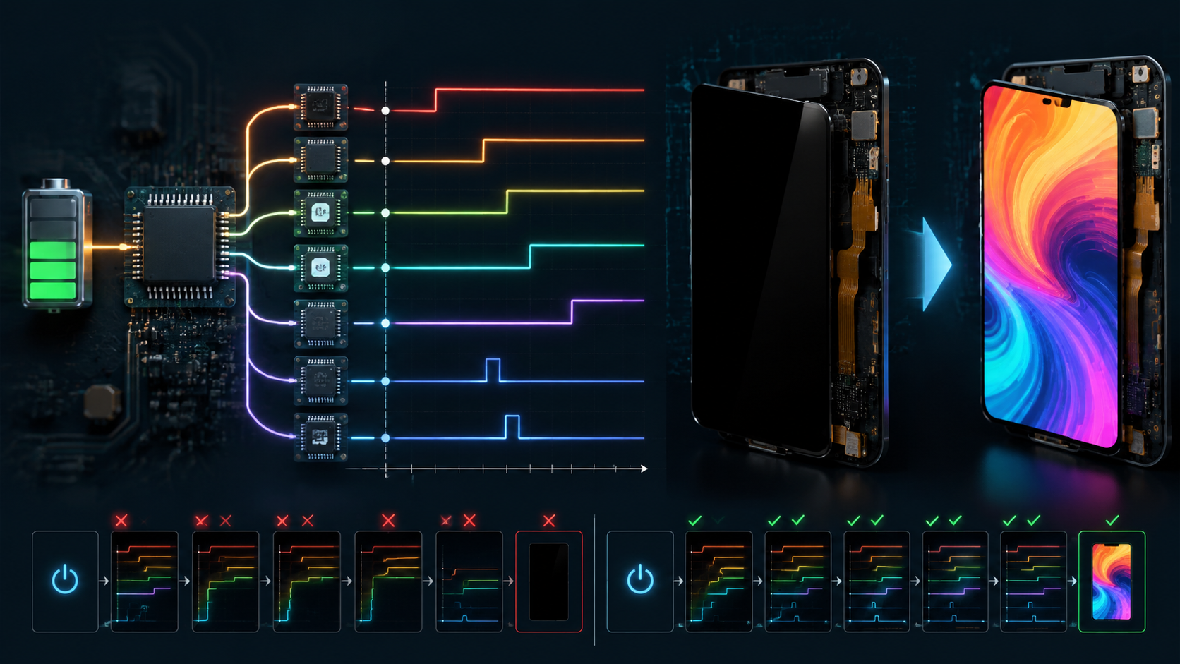 AMOLED Power Sequence Explained | Why Incorrect Startup Timing Causes a Black Screen