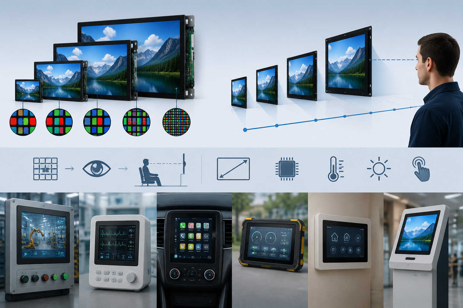 How to Choose the Best Resolution and Screen Size for Your Embedded Display | PPI, Viewing Distance, and Use Case