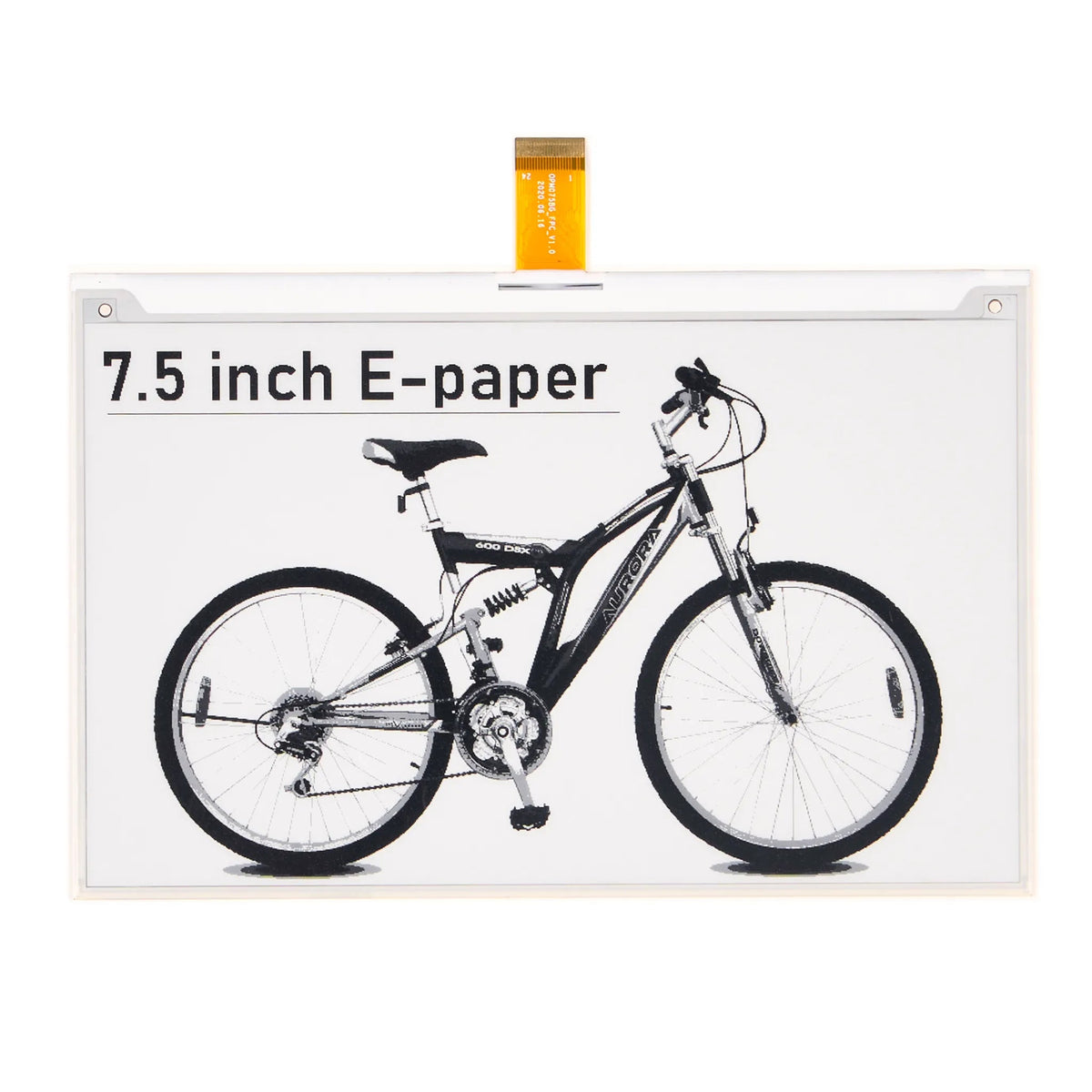 DMAYE0750WVNA 7.5-inch e-paper display panel shown without a room-sign enclosure