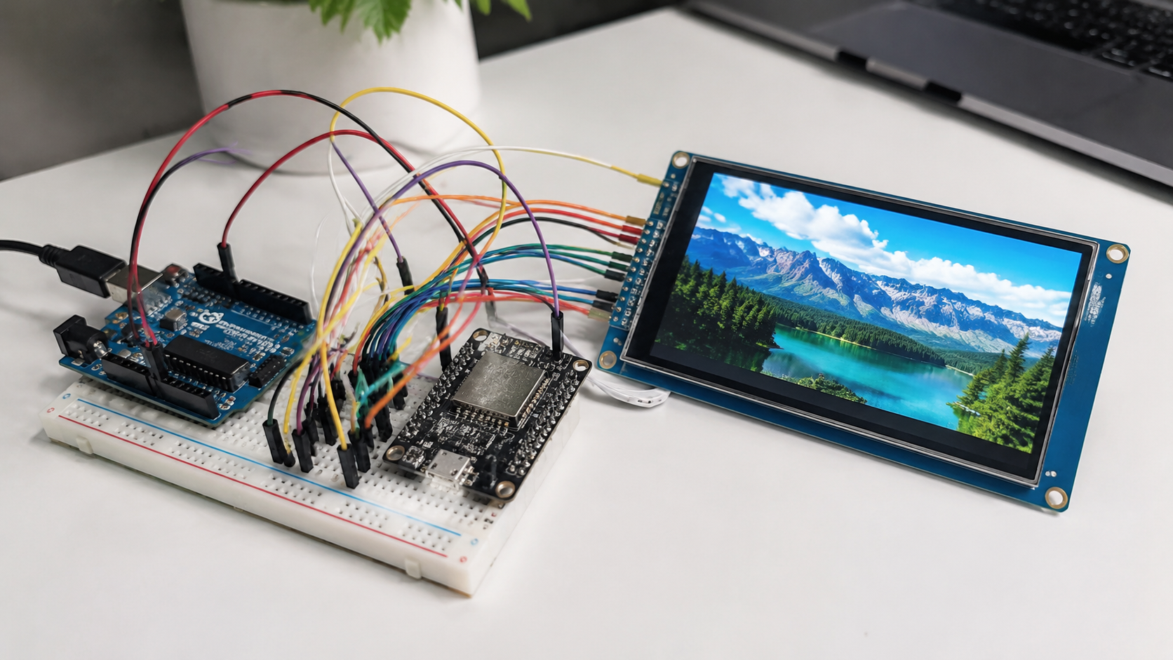 How to Interface a TFT LCD Module with Arduino and ESP32 | SPI, Parallel, and Display Library Setup