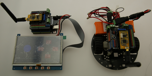 A Remote Control Car with DisplayModule Screen From DFRobot Maker