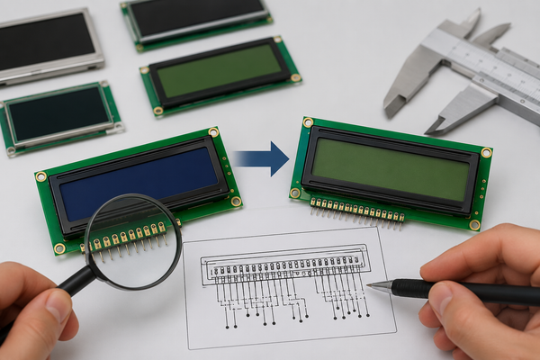 Finding a pin-compatible replacement for a discontinued LCD module