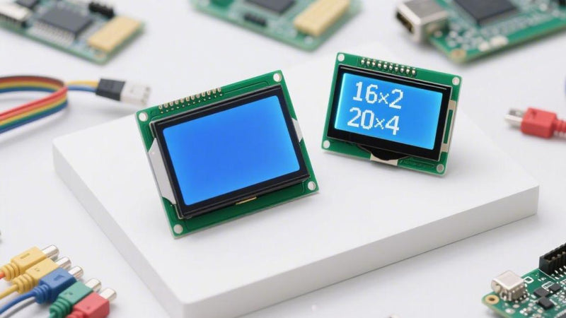 Selecting Character LCDs | 16x2 vs 20x4, Colors & Interface Options