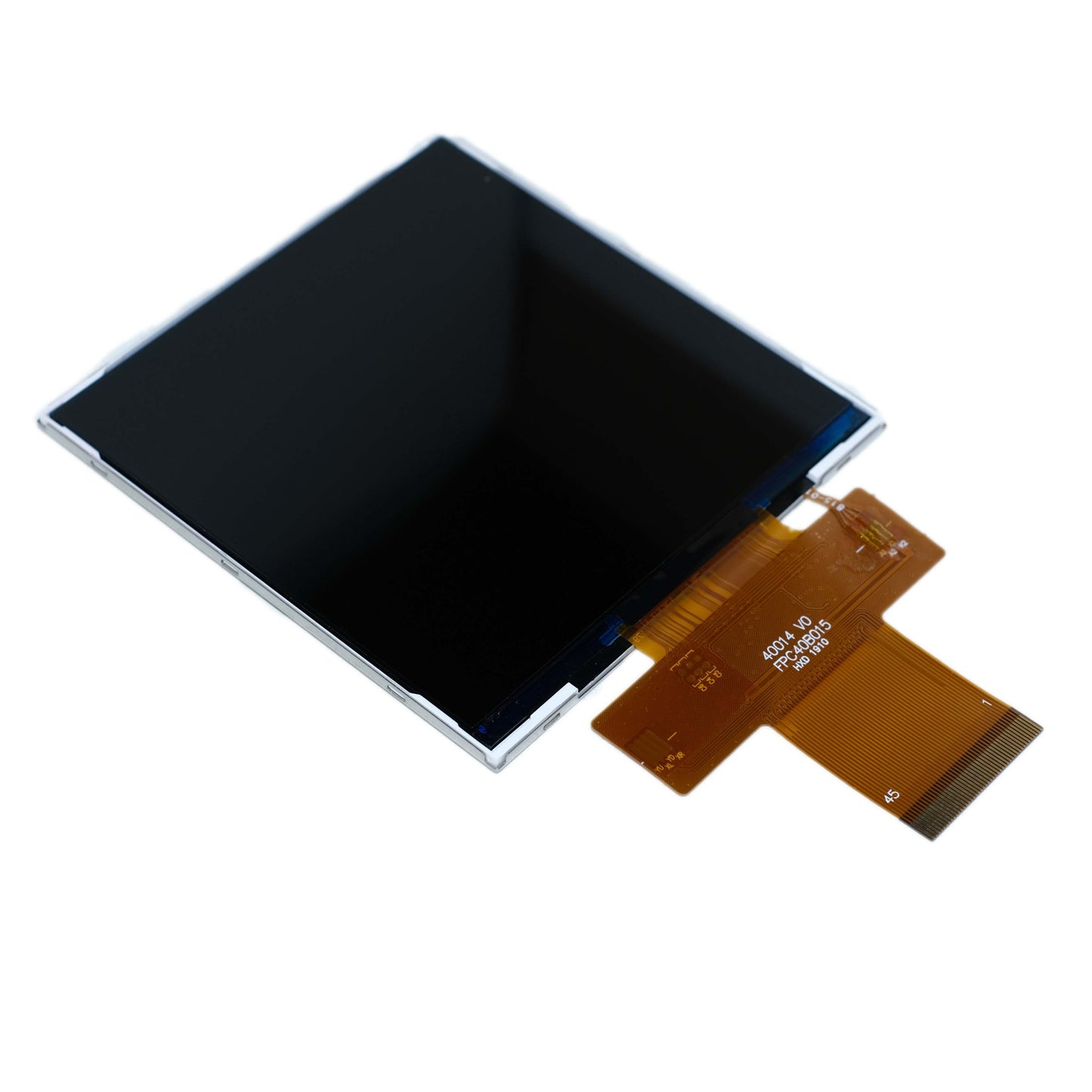 top view of 4.0-inch IPS high brightness display panel with 480x480 resolution