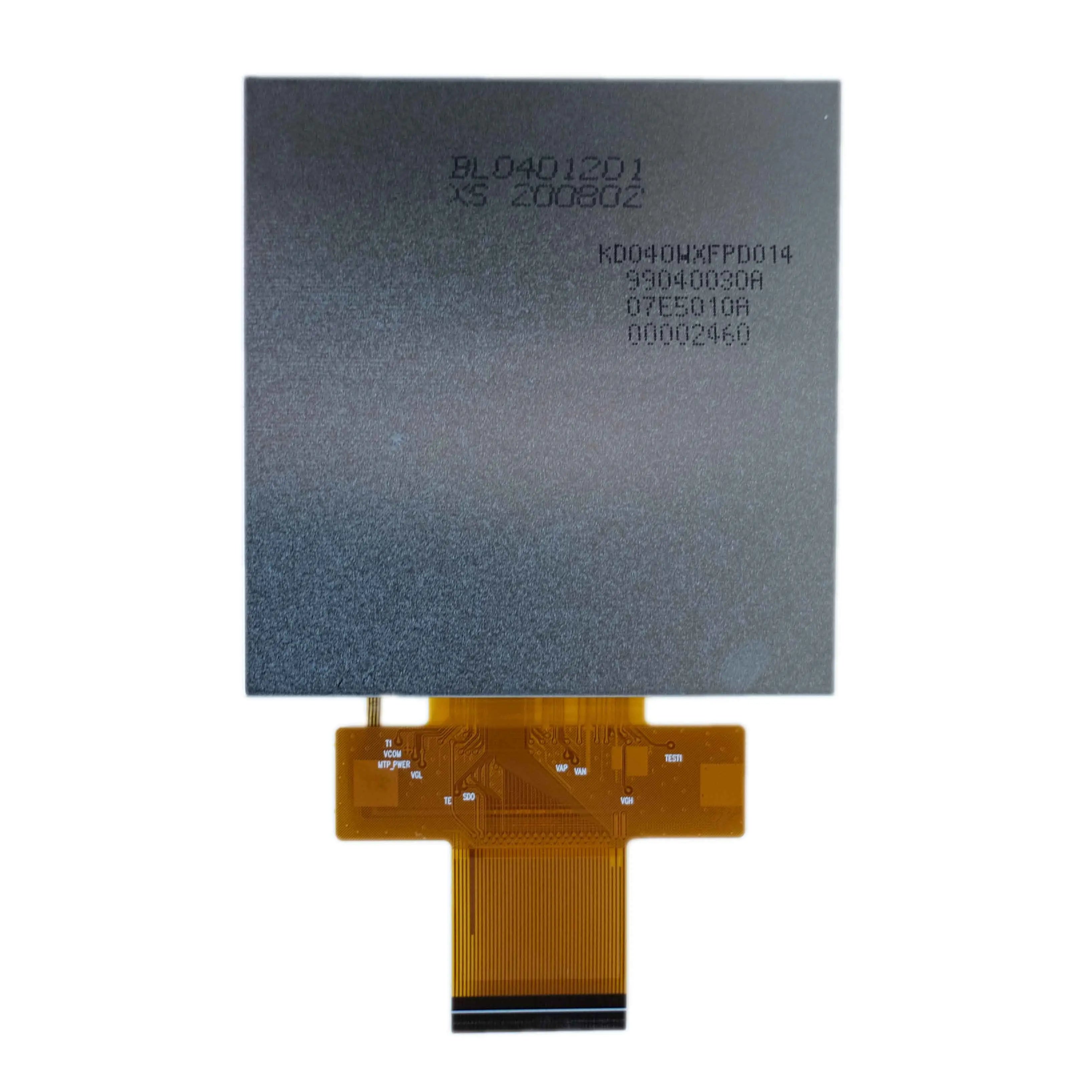back of 4.0-inch IPS high brightness display panel with 480x480 resolution