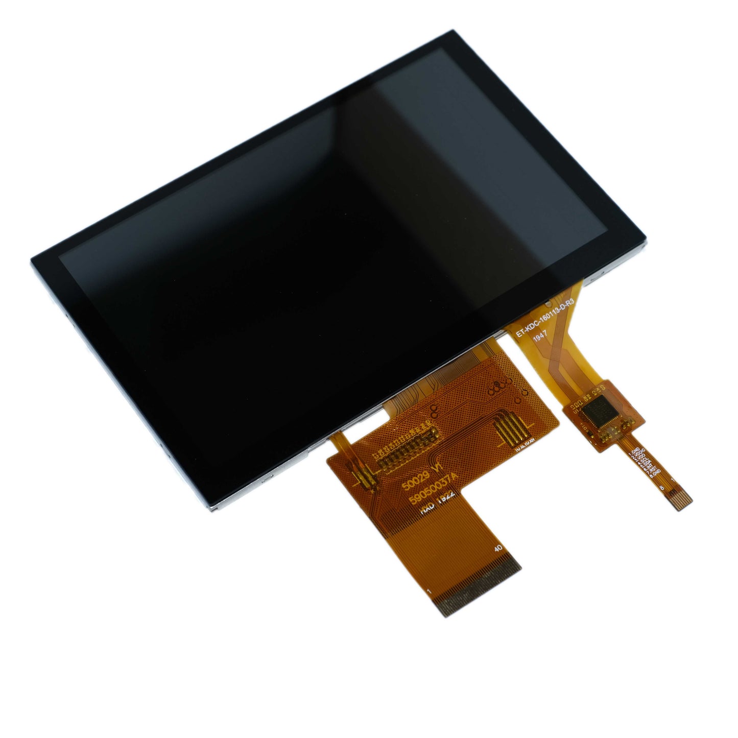 top view of 5.0-inch IPS display with 800x480 resolution