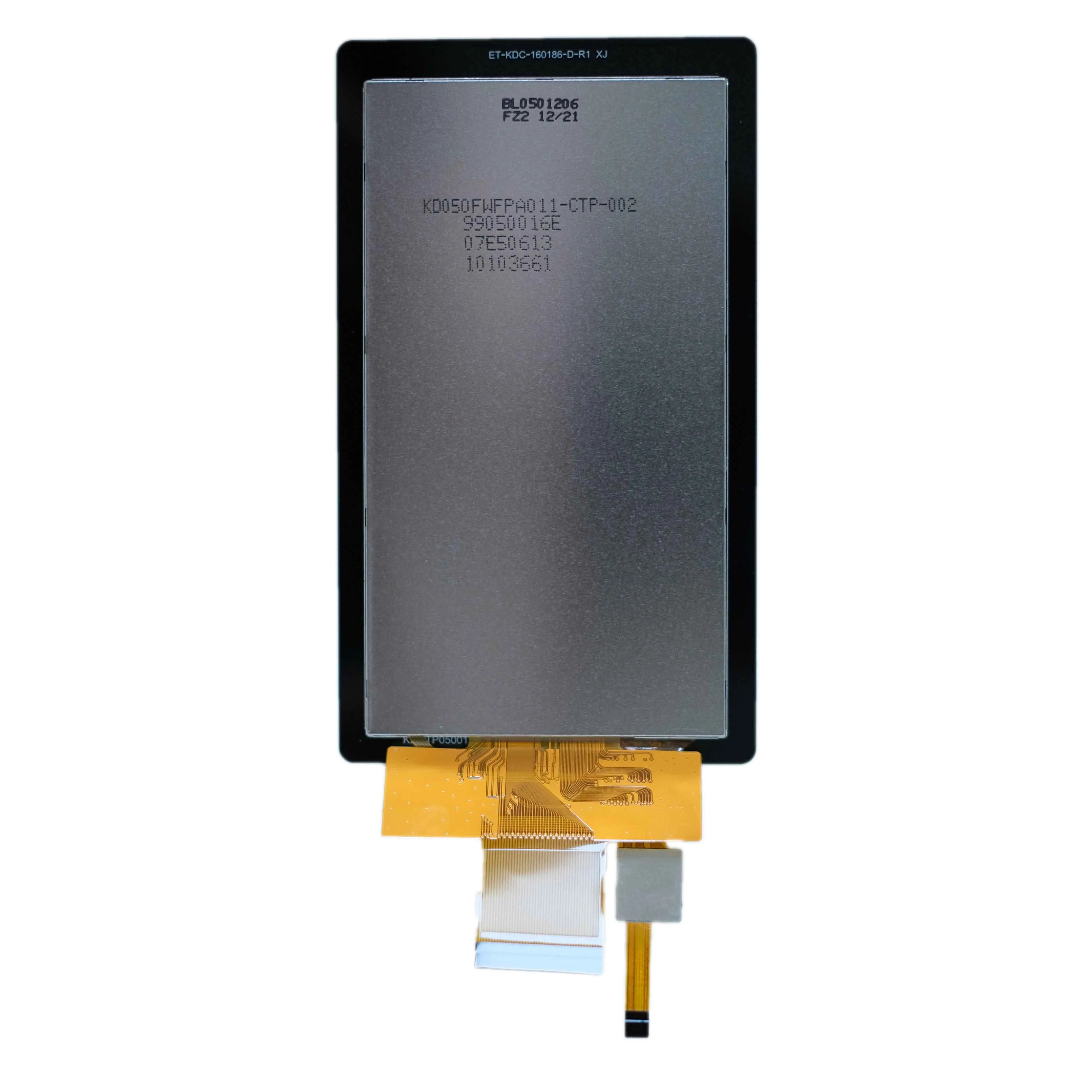 back of 5.0-inch IPS display with 480x854 resolution and capacitive touch