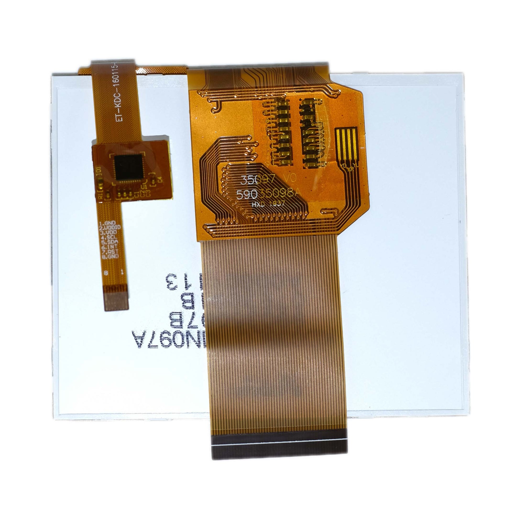 Back of 3.5-inch TFT display panel with 320x240