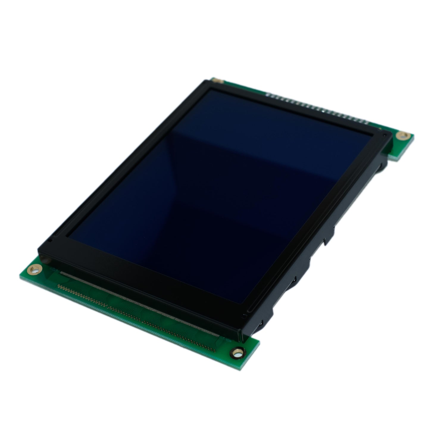top view of 4.72-inch industrial blue graphic LCD module