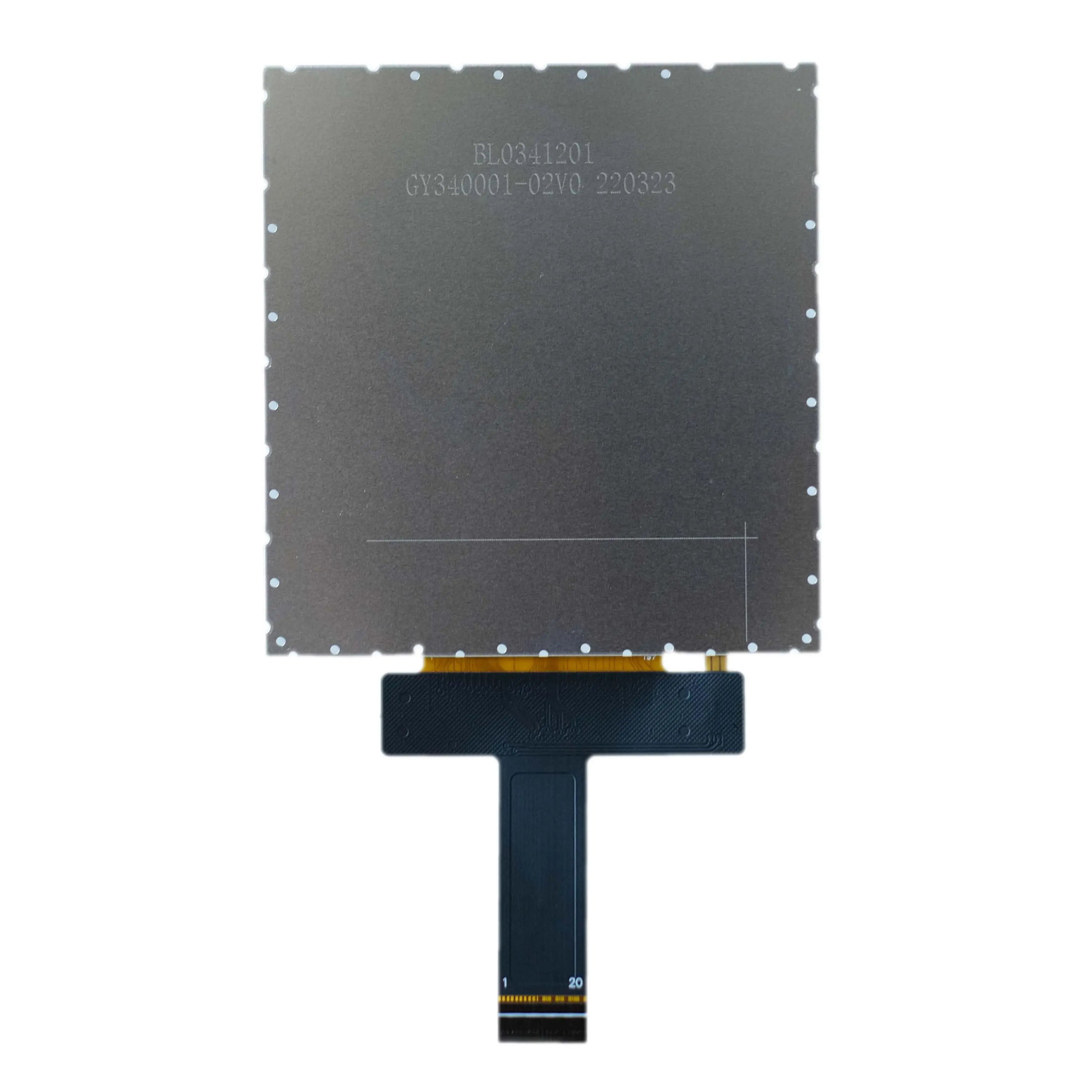 Back of 3.4-inch 480x480 Transmissive TFT LCD Display Panel
