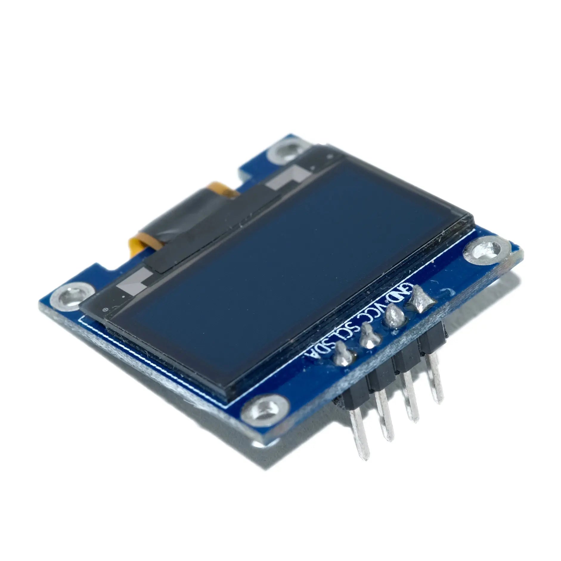 Side view of 0.96-inch OLED graphics display module