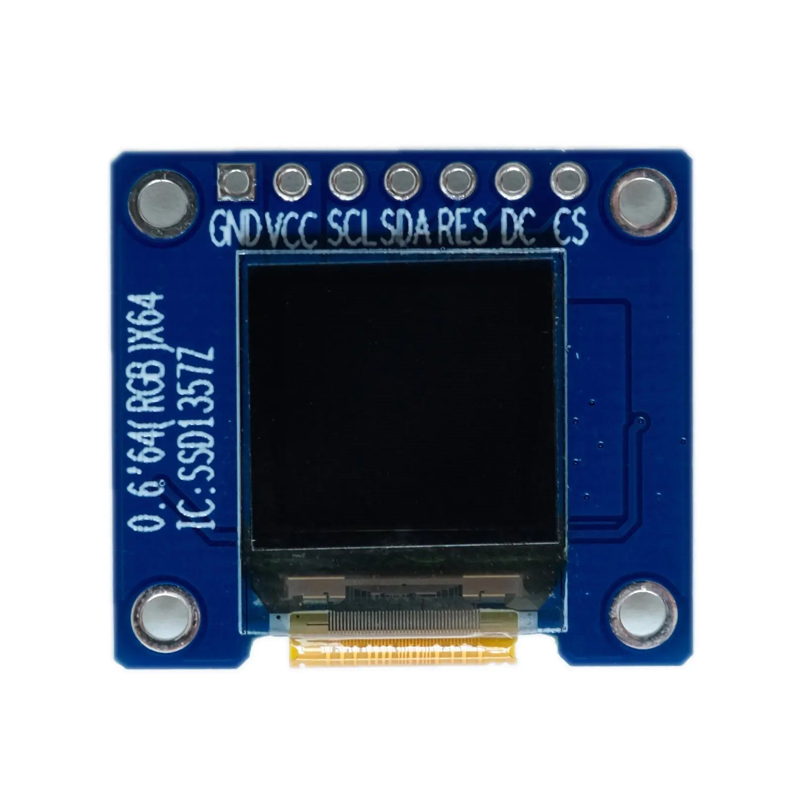 64 Display 64x64 Square Graphic OLED 0.66 inch Display Module – DisplayModule