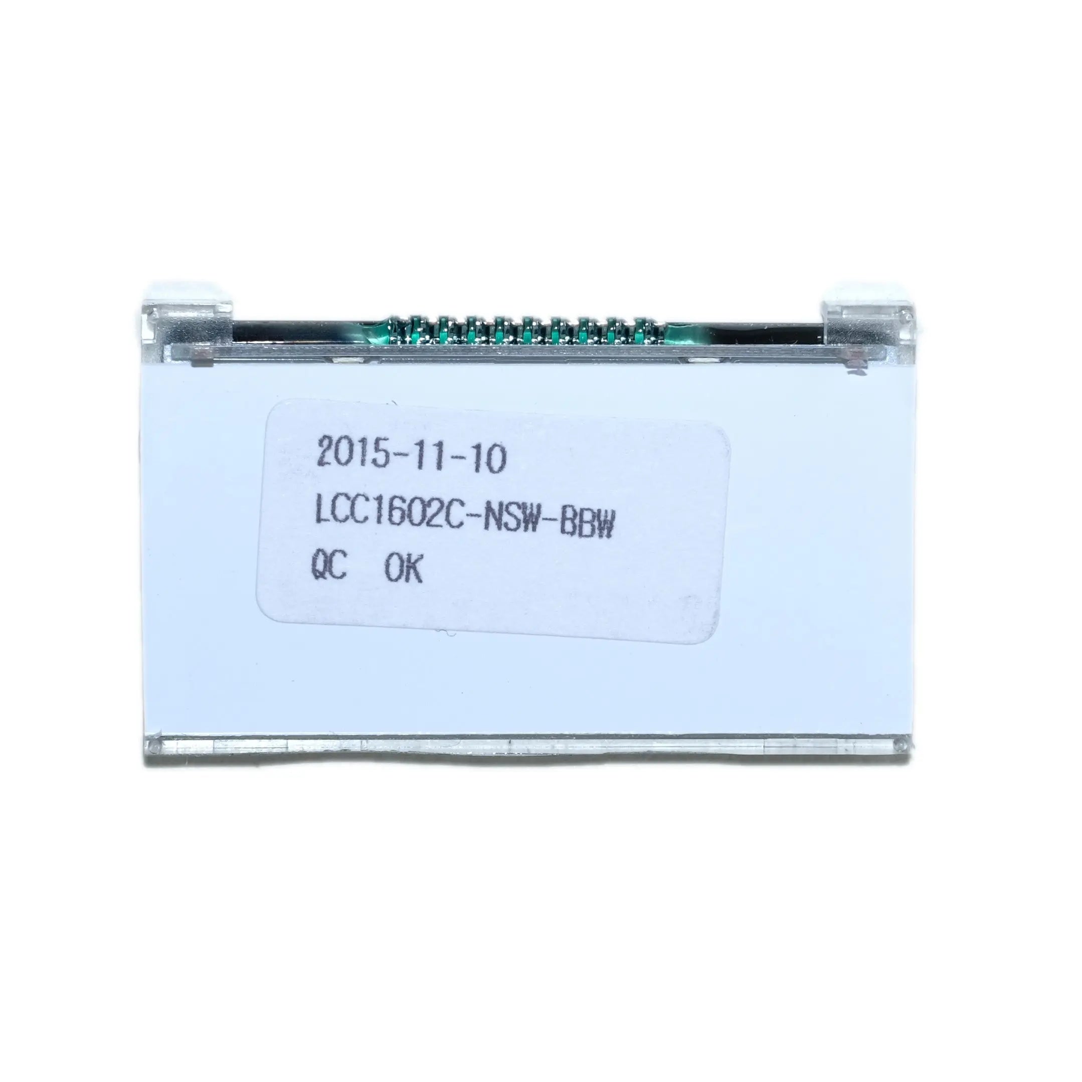 back of 16x2 character COG LCD module