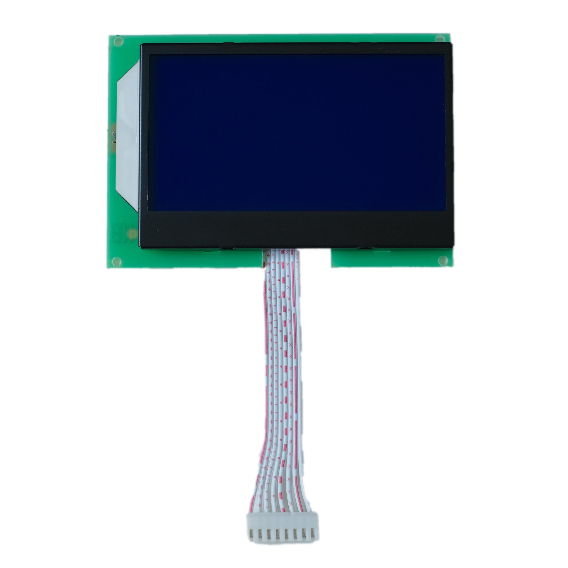 128x64 blue COG LCD 3.87 inch blue graphic display panel with SPI interface